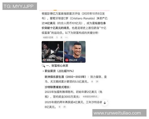 全球足球球星年薪排行榜：顶级球员收入大揭秘，谁才是最赚钱的球员